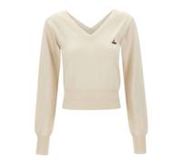 Vivienne Westwood - Beatrice Sweater - Femme - Pulls - Blanc - Taille: 38 FR