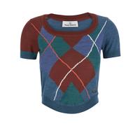 Vivienne Westwood - Pull à manches courtes Argyle - Femme - Pulls - Multicolore - Taille: 40 FR