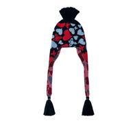Vivienne Westwood - Bonnet en maille Cœurs et Orb avec rabats - Femme - Accessoires - Multicolore - Taille: ONE Size