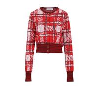 Vivienne Westwood - Cardigan à carreaux Scribble - Femme - Pulls - Multicolore - Taille: 42 FR