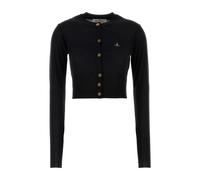Vivienne Westwood - Cardigan en Laine Noire - Femme - Pulls - Noir - Taille: 38 FR