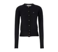 Vivienne Westwood, Femme, Pulls, Noir, Taille: 44 FR Cardigan Tricot Brodé