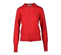 Vivienne Westwood - Cardigan en Laine Vierge - Femme - Pulls - Rouge - Taille: 36 FR