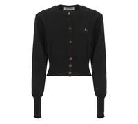 Vivienne Westwood - Cardigan en Laine Noire - Femme - Pulls - Noir - Taille: 38 FR