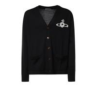 Vivienne Westwood - Cardigan V-neck Alex motif Orb - Homme - Pulls - Noir - Taille: 2XL