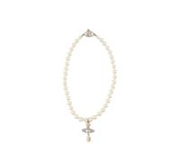 Vivienne Westwood - Collier Choker avec Perle - Gris - Femme - Accessoires - Gris - Taille: ONE Size