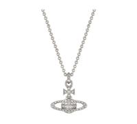 Vivienne Westwood - Collier Pendentif Bas Relief Orb Platine - Femme - Accessoires - Gris - Taille: ONE Size