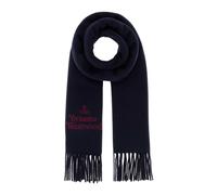 Vivienne Westwood - Écharpe à logo brodé - Femme - Accessoires - Bleu - Taille: ONE Size