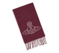 Vivienne Westwood - Écharpe Double Face Single Orb - Femme - Accessoires - Rouge - Taille: ONE Size