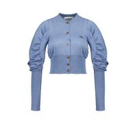 Vivienne Westwood - Eli Cropped Cardigan - Femme - Pulls - Bleu - Taille: 38 FR