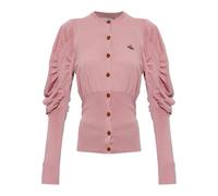 Vivienne Westwood - Eli Wool Cardigan - Femme - Pulls - Rose - Taille: 38 FR