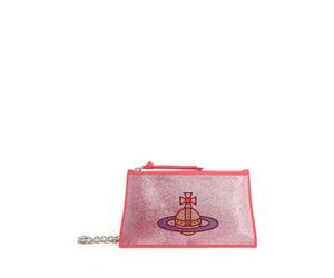 Vivienne Westwood - Embellished Leather Clutch - Femme - Sacs - Rose - Taille: ONE Size