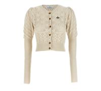 Vivienne Westwood, Femme, Pulls, Beige, Taille: 38 FR Ella Cotton Cardigan