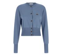 Vivienne Westwood, Femme, Pulls, Bleu, Taille: 38 FR Bea Cropped Cotton Cardigan