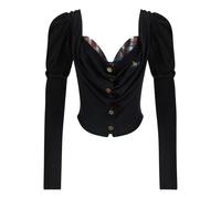 Vivienne Westwood, Femme, Pulls, Noir, Taille: 36 FR Bea Corset Cardigan