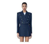 Vivienne Westwood, Femme, Vestes, Bleu, Taille: 36 FR Cut-Off Blazer