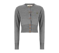 Vivienne Westwood - Gilet court Bea - Femme - Pulls - Gris - Taille: 36 FR