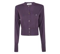 Vivienne Westwood - Gilet court Bea - Femme - Pulls - Violet - Taille: 40 FR