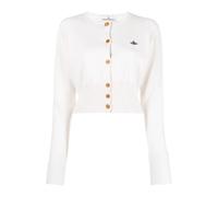 Vivienne Westwood - Gilet Court Blanc - Femme - Pulls - Blanc - Taille: 38 FR