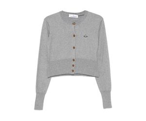 Vivienne Westwood - Gilet en maille - Femme - Pulls - Gris - Taille: 38 FR
