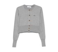 Vivienne Westwood - Orb Cardigan - Femme - Pulls - Gris - Taille: 40 FR