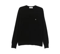 Vivienne Westwood, Homme, Pulls, Noir, Taille: S Pull Brodé Orb Logo