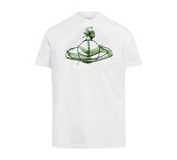 Vivienne Westwood, Homme, Tops, Blanc, Taille: XL Orbe Dessiné Classique T-shirt Blanc