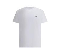 Vivienne Westwood, Homme, Tops, Blanc, Taille: XS Orb Logo T-shirt en Coton