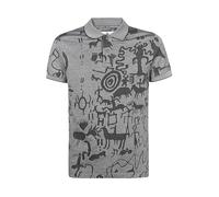 Vivienne Westwood, Homme, Tops, Gris, Taille: S Polo en coton à motif jacquard