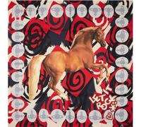 Vivienne Westwood - Horse Square 90x90 - unisex - Accessoires - Rouge - Taille: ONE Size