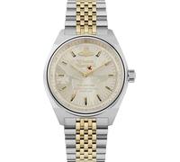 Vivienne Westwood Lady Sydenham Montre à Quartz pour Femme avec Bracelet en Acier Inoxydable, Gris pâle, Luxe