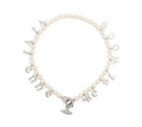 Vivienne Westwood - Leanne Necklace - Femme - Accessoires - Blanc - Taille: ONE Size