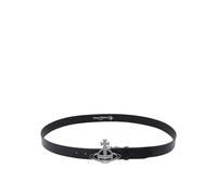 Vivienne Westwood - Line Orb Buckle Belt - Homme - Accessoires - Noir - Taille: ONE Size