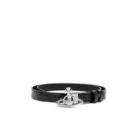 Vivienne Westwood - Logo-Buckle Leather Belt - Femme - Accessoires - Noir - Taille: M/L