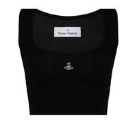 Vivienne Westwood - Logo Top - Femme - Tops - Noir - Taille: 38 FR