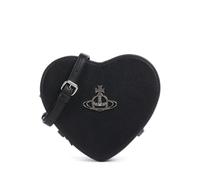 Vivienne Westwood Louise Heart Grain Sac bandoulière noir, synthétique, femme