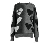 Vivienne Westwood - Metallic Fiber Pullover Sweater - Femme - Pulls - Noir - Taille: 38 FR