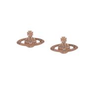 Vivienne Westwood - Mini Bas Relief Stud Earrings - Femme - Accessoires - Rose - Taille: ONE Size
