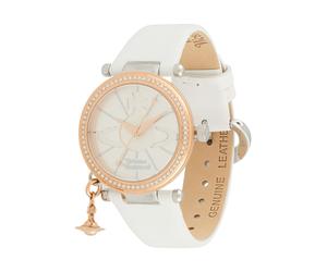 Vivienne Westwood Montre à affichage analogique or / blanc, Taille 1
