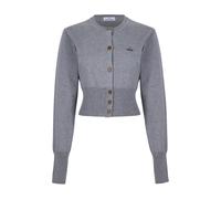 Vivienne Westwood - Orb Cardigan - Femme - Pulls - Gris - Taille: 40 FR