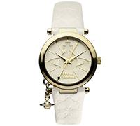 Vivienne Westwood Orb II VV006BKGD - Mouvement Cristal de roche - Affichage Analogique - Bracelet Cuir et Cadran - Femme