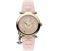Vivienne Westwood Orb II VV006BKGD - Mouvement Cristal de roche - Affichage Analogique - Bracelet Cuir et Cadran - Femme