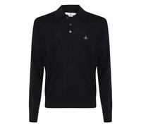 Vivienne Westwood - Polo Manches Longues Mark - Homme - Tops - Noir - Taille: XL