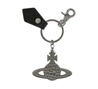 Vivienne Westwood - Porte-clés en argent Hammered Orb - unisex - Accessoires - Gris - Taille: ONE Size