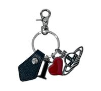 Vivienne Westwood - Porte-Clés Orb Similicuir Pendentifs Graphiques - Homme - Accessoires - Noir - Taille: ONE Size