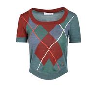 Vivienne Westwood - Pull à manches courtes Argyle - Femme - Pulls - Multicolore - Taille: 40 FR