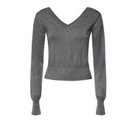 Vivienne Westwood - Pull col en V Beatrice - Femme - Pulls - Gris - Taille: 40 FR