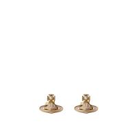 Vivienne Westwood - Simonetta Bas Relief Stud Earrings - Femme - Accessoires - Jaune - Taille: ONE Size