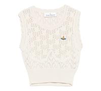 Vivienne Westwood - Sleeveless Tricots - Femme - Pulls - Beige - Taille: 38 FR