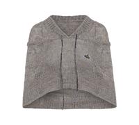 Vivienne Westwood - Sweat à capuche en Tweed Beige Style Rubina - Femme - Pulls - Gris - Taille: 40 FR